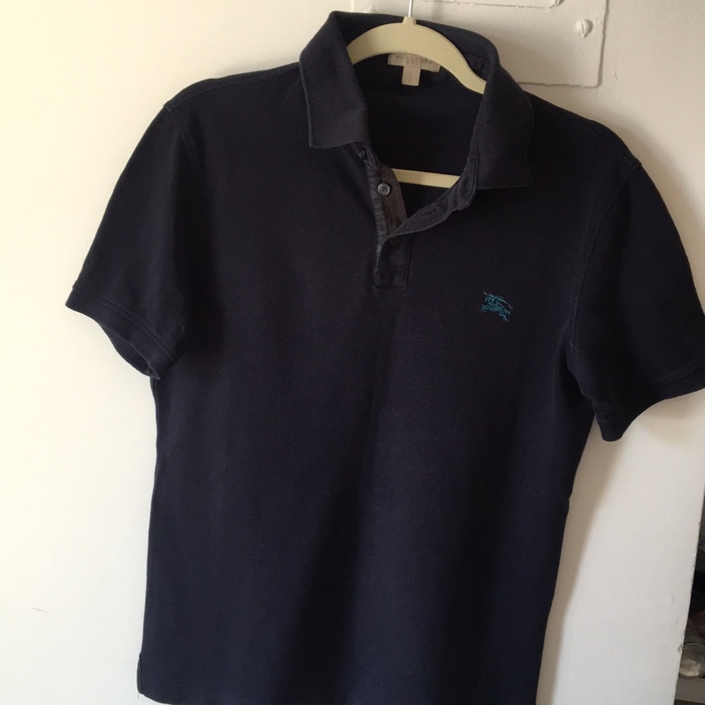 GOOD CONDITION Men Burberry Brit Polo in Navy